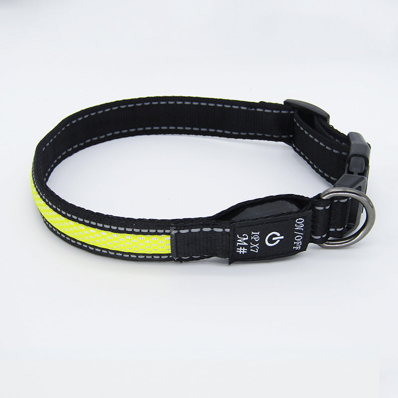 LED Luminous Nylon Mesh Pet Collar Type-c Charging Port Waterproof Dog 87d62bfc 07a6 4c0a 9ec1 da0874c8197f