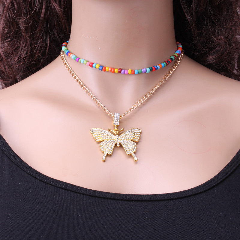 Simple Bead Suit Necklace Big Bowknot 87dd331e 7b8e 44af 988e 0562692f8483