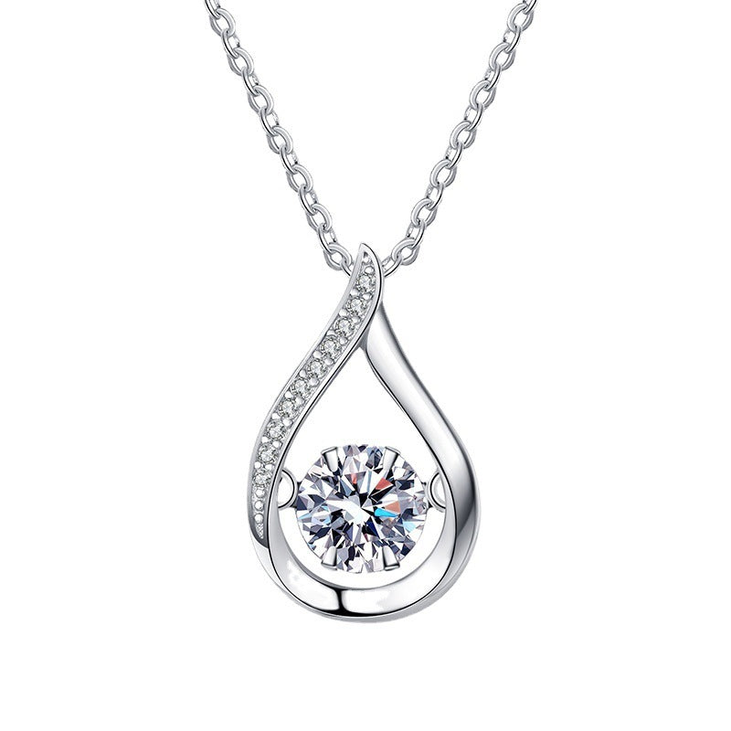 Women's Sterling Silver Pendant Mosonite Necklace 87e5ceae 37d6 4dc3 8efb f4dd167a7ccc