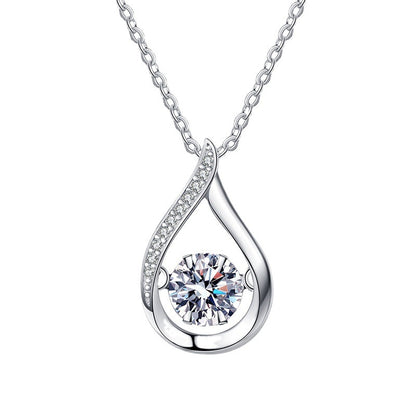 Women's Sterling Silver Pendant Mosonite Necklace 87e5ceae 37d6 4dc3 8efb f4dd167a7ccc