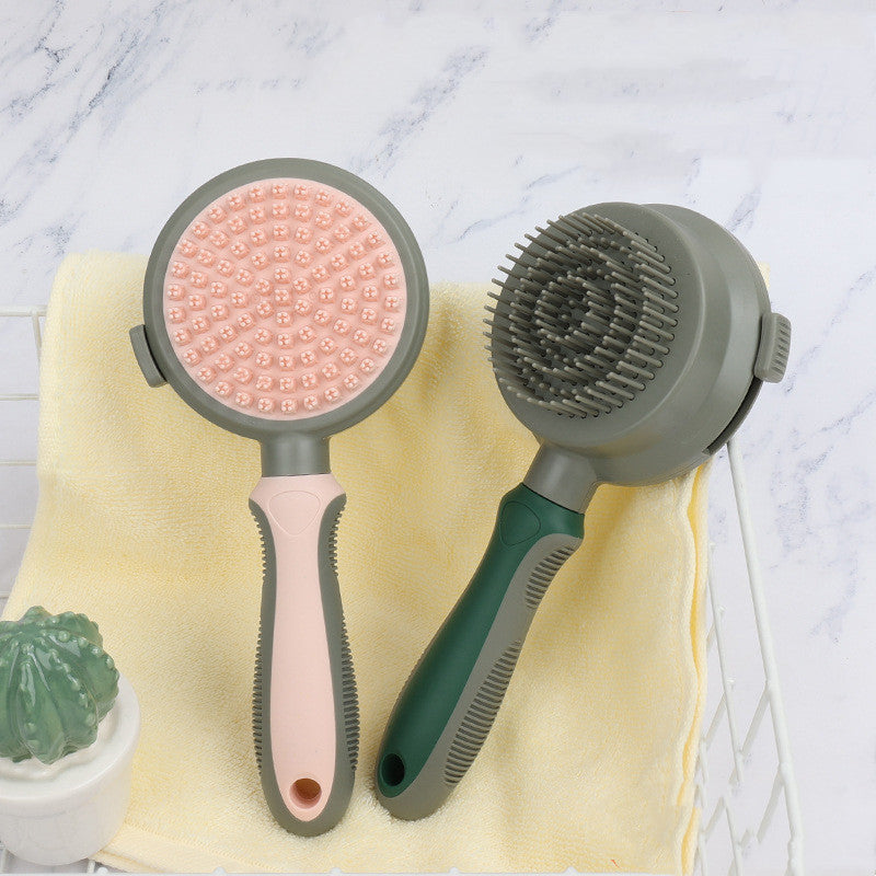 Pet Hair Removal Comb Cat Brush Self Cleaning Slicker Brush Hair Removal Double-sided Massage 87f54b15 c560 46e2 ba4f ee0cf9a