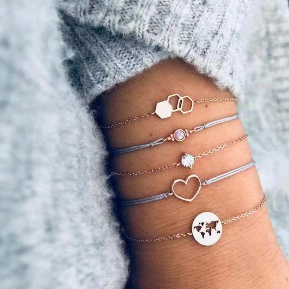 Bohemian Bracelets & Bangles Set Vintage Bead Boho Charm Bracelet For Women Jewelry Accessories Pulseras Mujer Bijoux Femme 8