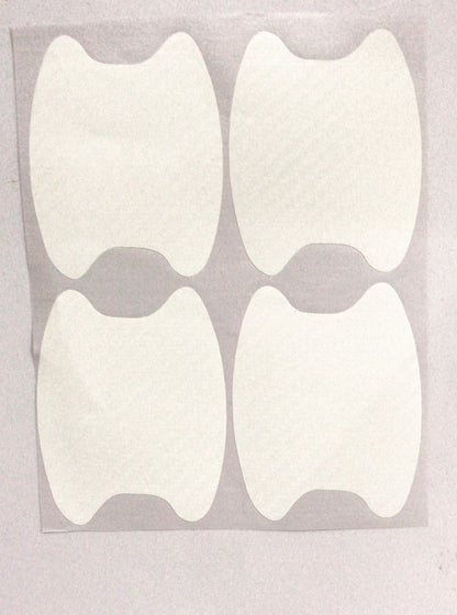 4pcs Set Of Door Stickers Carbon Fiber Scratch-resistant Car Handle Stickers - HD Wireless Product #3