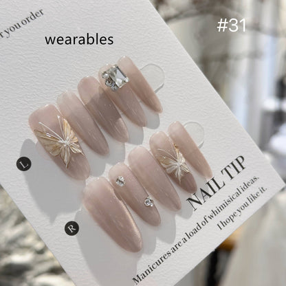 Handmade Long Mechanical Awn Star  Diamond Manicure 88292436 0ba7 493f 97f2 af4da446971e