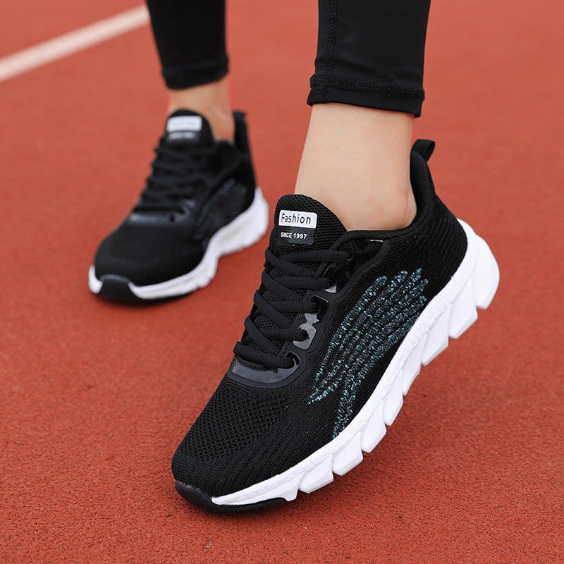 Men's And Women's Flying Woven Breathable Running Shoes Couple's Casual Sneakers 88323881 418d 4ddc 9058 258a6eb276a9