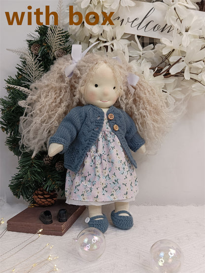 Handmade Plush Doll Golden Curly Girl Finished Product 88586c17 62c5 4679 85f8 b063cd878e88