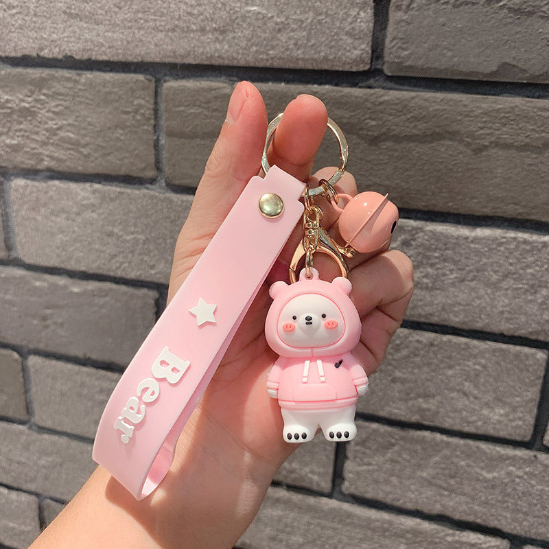Sweater Small White Bear Pendant Key Chain Cute Accessories Cartoon Doll 88638363 7f9c 4520 ba67 fbc1c2088bd8