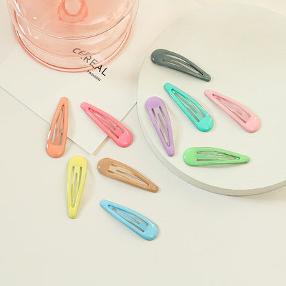 Drop-shaped Clip Paint Epoxy Female BB Clip Headdress Hairpin