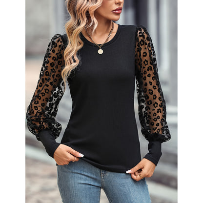 Slim-fit Color Matching Long-sleeved Top 886e022e 841d 4b63 aee7 cb5a2b639d8c