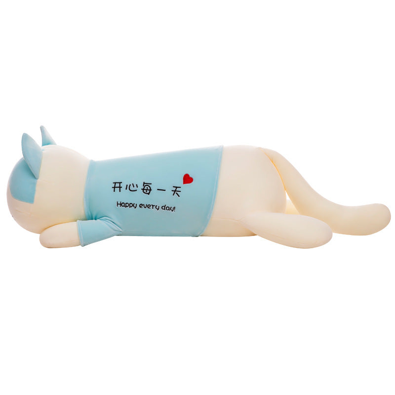 Cute Cat Plush Toy Sofa Cushion Long Throw Pillow 887a14d9 b65a 4f29 a3f2 ed5614e9d2f9