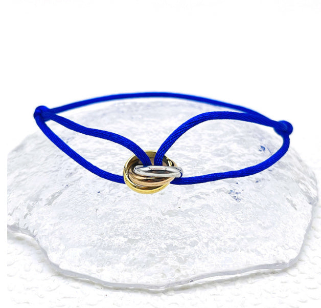 Peripheral Three-color Circle Woven Lucky Carrying Strap 888d46cb 240f 4caa 9691 f55619b27e11