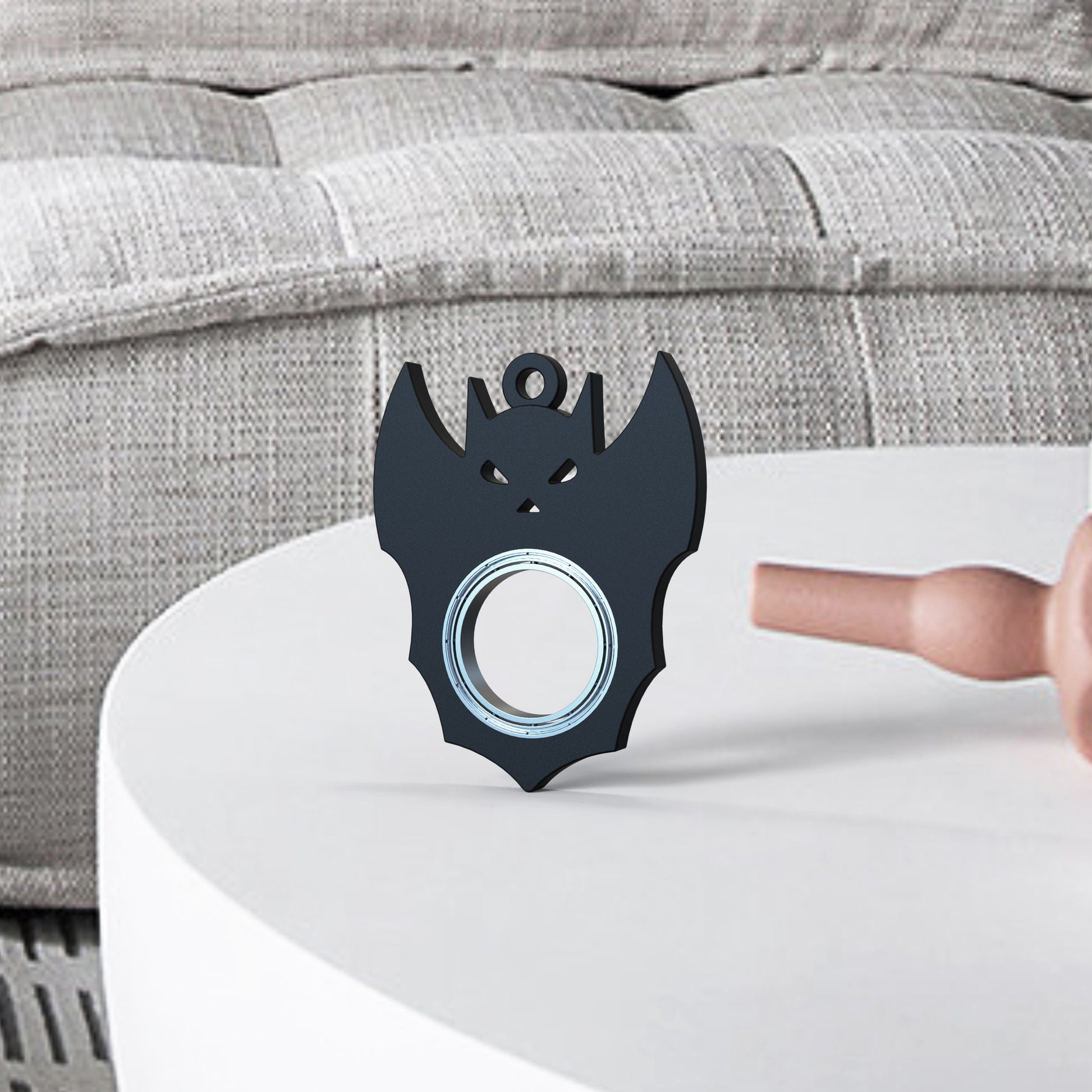 Halloween Creative Fidget Spinner Toy Bat Demon Ghost Keychain Hand Spinner Anti-Anxiety Toy Relieves Stress Bottle Opener Ki