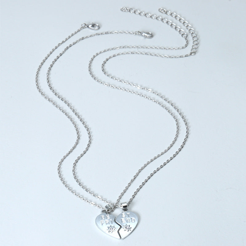Best Friend Heart Clavicle Chain Friendship Card Necklace 88b1c4d6 0d60 4058 9b2c 429d2e2a8573