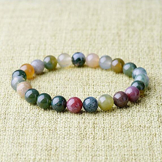 Europe And America Natural Agate Bead Bracelet 88b8a75e 2ae1 4261 b618 2965643ce1cd