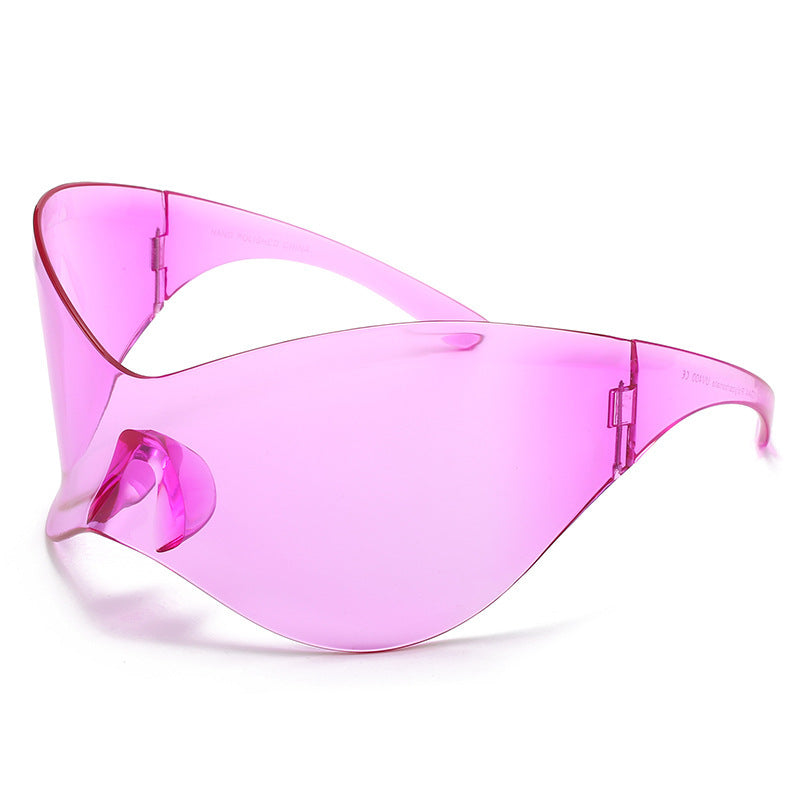 Large Rim Sunglasses Women's Fashion Y2g Millennium Rimless Riding Sunglasses Men's Cross-border Amazon Hot 88c3b88b 5186 4e6