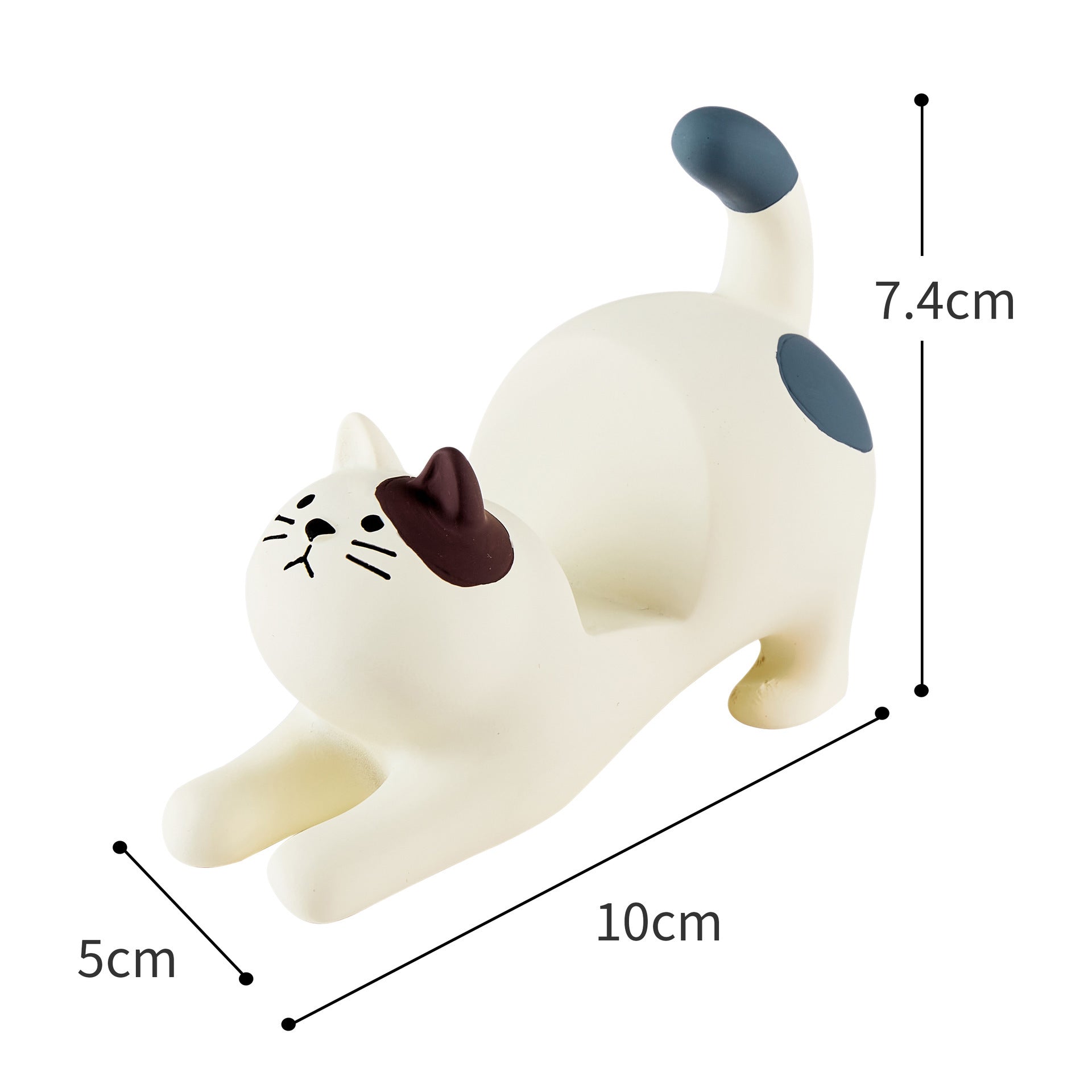 Grocery Cat Phone Holder Resin Craft Car Desktop Ornament - 图片 5