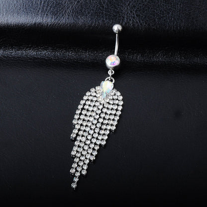European And American Popular Piercing Jewelry Tassel Water Drop Belly Ring 88dce1dd 8de2 4fb2 8922 eb1ea23d30e0