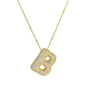 Brass Zircon Bubble Balloon Letter Pendant Necklace For Women 88df6119 ee7c 4f5c 84e4 f97504695b40