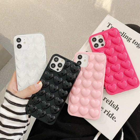 Peach Heart Phone Case Silicone Lanyard Protective Cover 88e804e2 dc33 4c98 b8bf 848cfa523b69