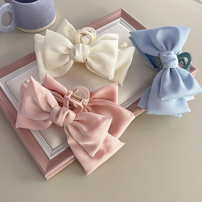 Plain Color XL Bow Ribbon Hair Claw 88fae191 de5c 48fe af1c 99fe785f63aa