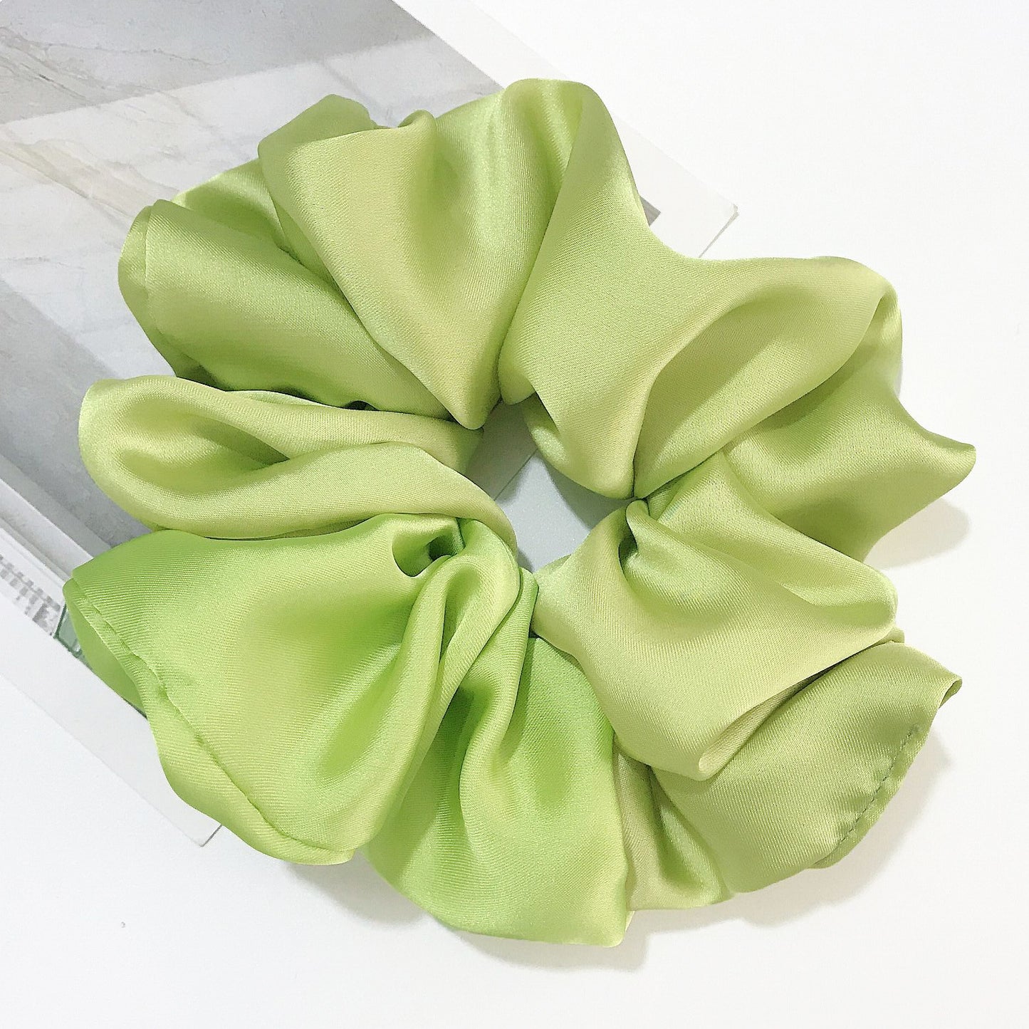 Oversized Smooth Satin Large Intestine Circle Hair Tie 89035156 0ff4 417a ac5e aeb12939545f