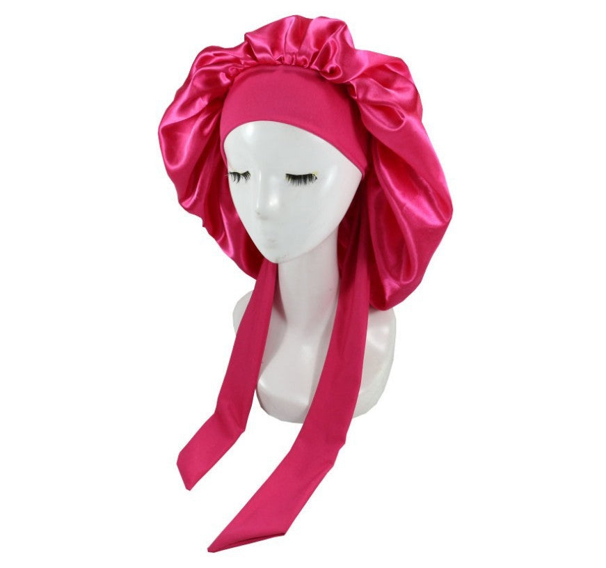 Lace-up Hair Care Silk Nightcap 89077d88 9c4f 4c56 a806 c2e2a82b2c80