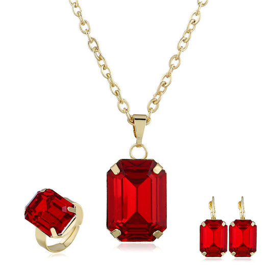 Bridal jewelry European and American jewelry set 8912763233248