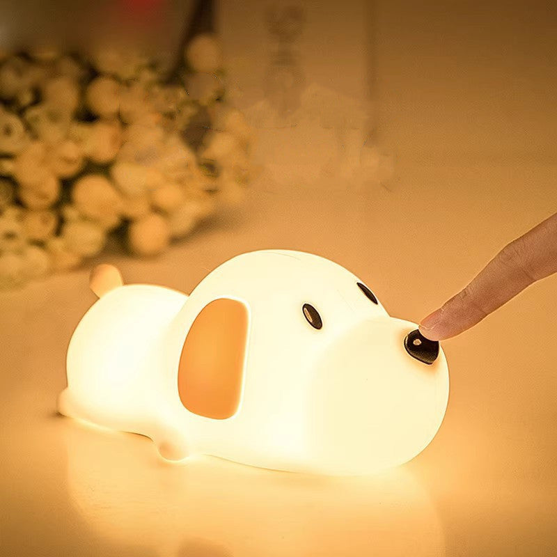 Silicone Night Lamp Cartoon Two-color Cute Dog Charging Home 89177250 03ce 4328 ae57 f9225da9d3be