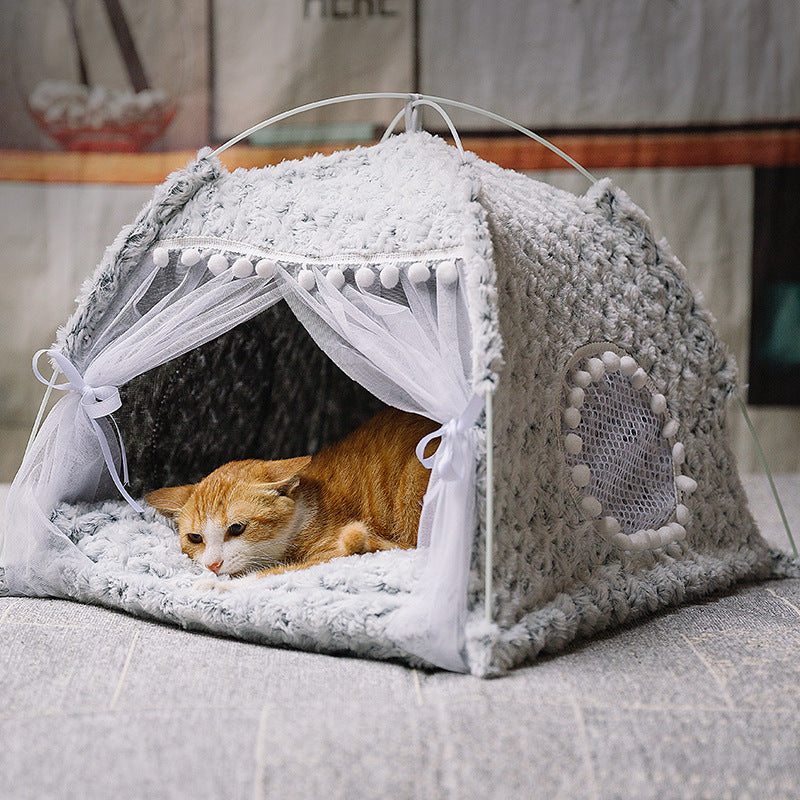 Semi-enclosed pet bed 892017171445
