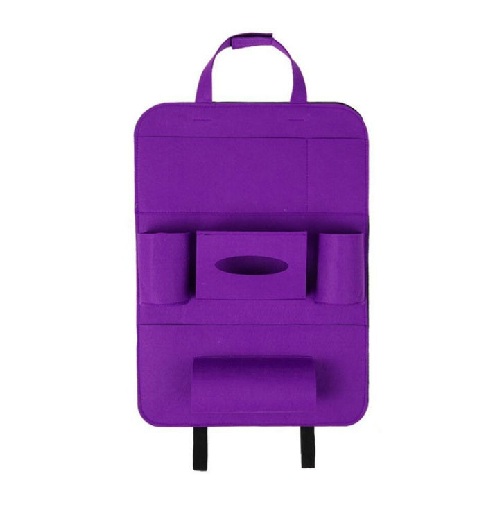 Auto Car Backseat Organizer Car-Styling Holder Multi-Pocket Seat Wool Felt Storage Multifunction Vehicle Accessories Bag 8924
