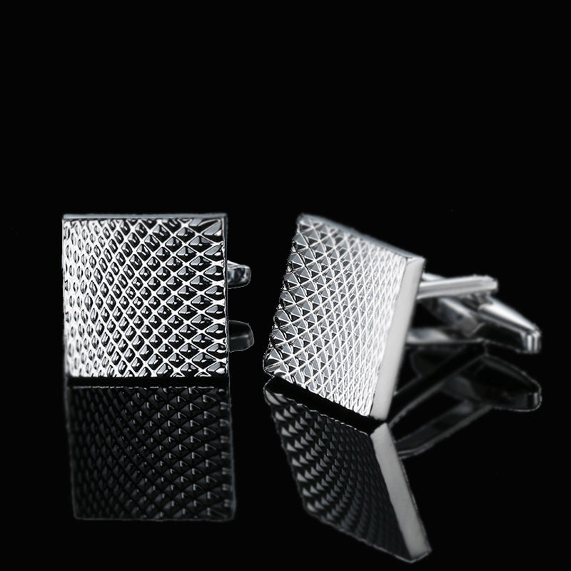 Men's Shirt French Cufflinks High Quality Enamel Vintage Pattern Laser Metal Cube Cufflinks 892763f0 dba9 4987 a13c 8a17da388