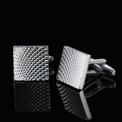 Men's Shirt French Cufflinks High Quality Enamel Vintage Pattern Laser Metal Cube Cufflinks 892763f0 dba9 4987 a13c 8a17da388
