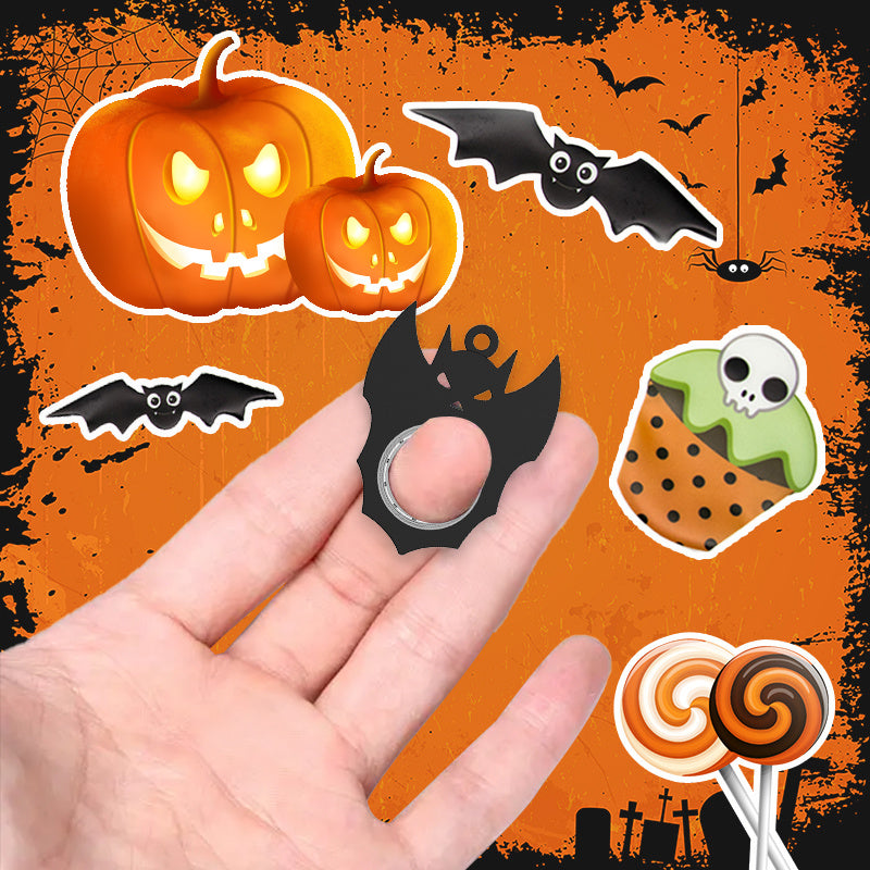Halloween Creative Fidget Spinner Toy Bat Demon Ghost Keychain Hand Spinner Anti-Anxiety Toy Relieves Stress Bottle Opener Ki