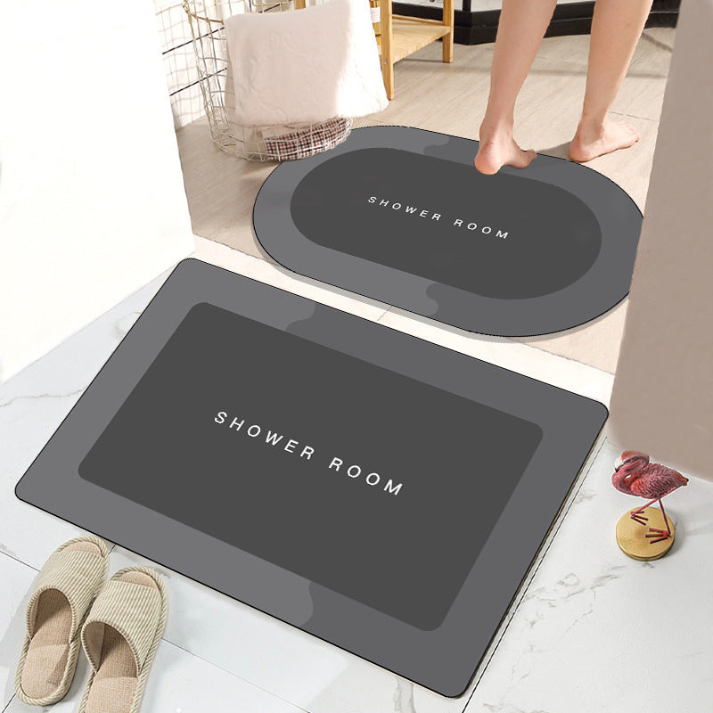 Simple Bathroom Absorbent Non-slip Floor Mat 89479d1d 4c2f 4425 8e87 2f3e4058ac35