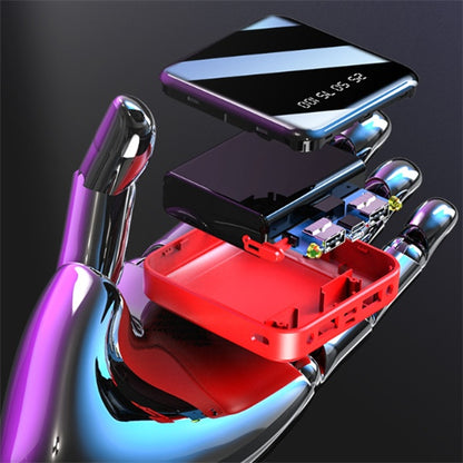 Mini Power Bank 20000 MAh Portable Mirror Digital Display Power Bank - 图片 3