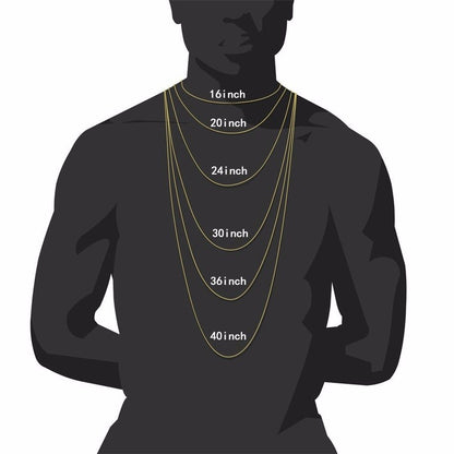 8-18mm wide stainless steel cuban Miami chains necklaces CZ Zircon box lock big heavy gold chain for men Hip Hop Rock jewelry - HD Wireless Product #6