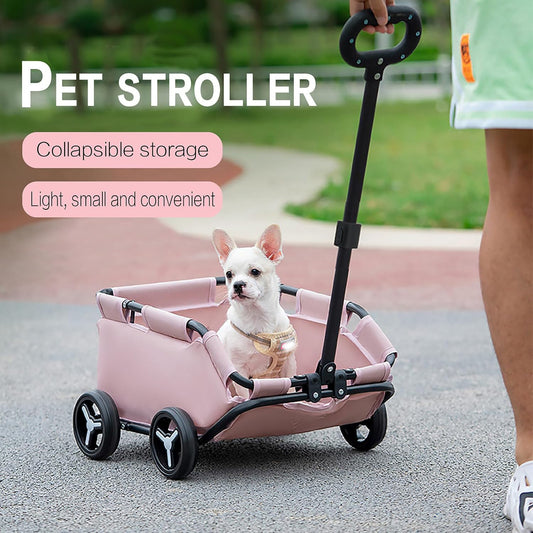 Pet Stroller Dog Cat Trolley Out Small Pet Cart Portable Foldable Storage Car 8973390f e3c0 473d a806 a799cbfd9784