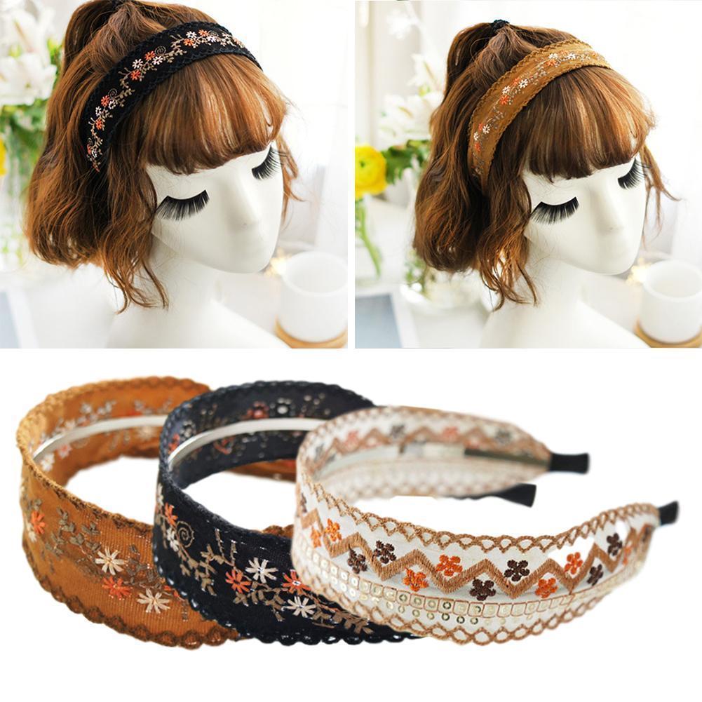 Embroidered lace headband 8975096662500