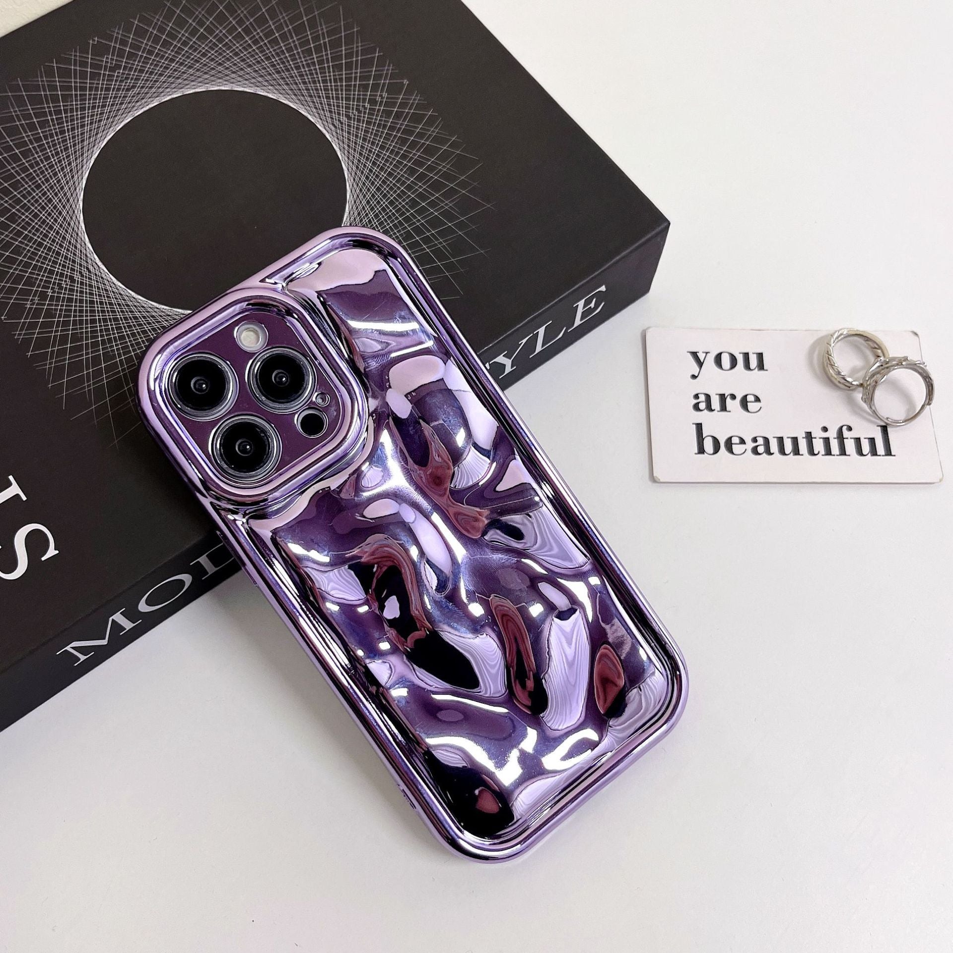 All-inclusive Drop-resistant Electroplated Meteorite Pattern Phone Case 898238e7 468b 4234 856b 35522eab6b2e