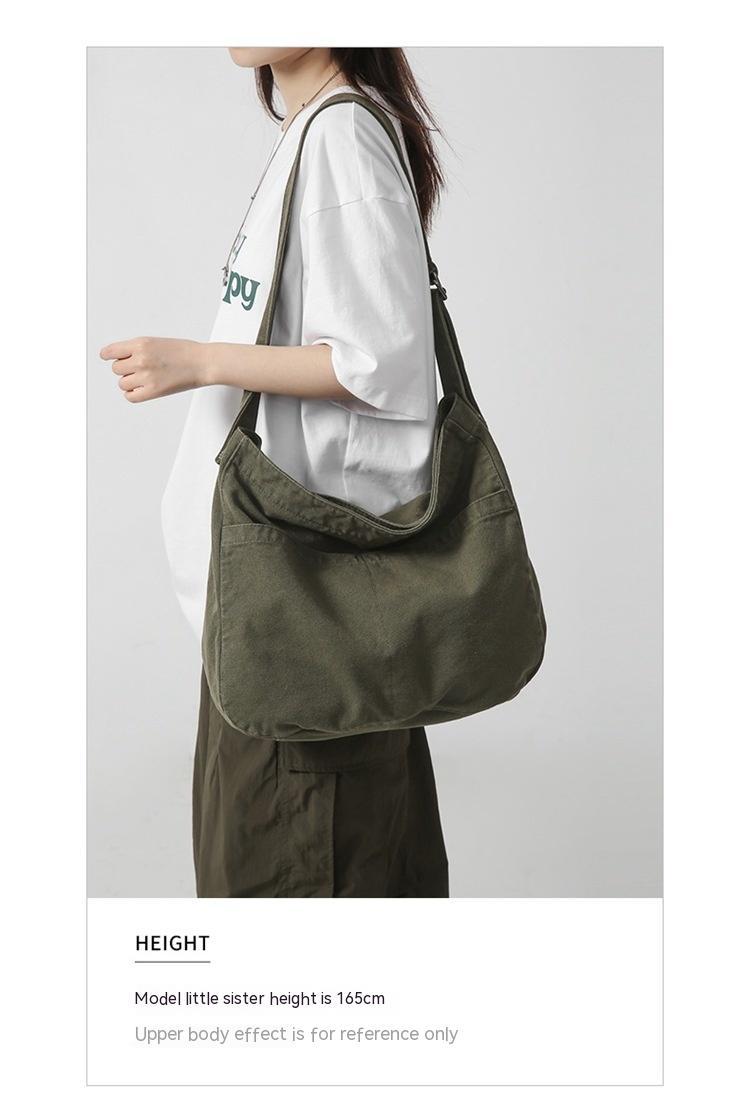 Women's Large Capacity Idle Style Artistic Simple Canvas Bag School College Students 89a76167 12b6 405d b575 707e2319fdff tra