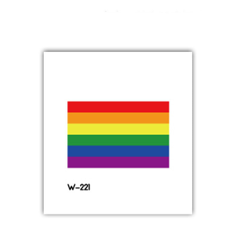 Face Stick Rainbow Geometric Flower Arm Tattoo Sticker 89b47234 072c 4905 802c cb0f038c668d