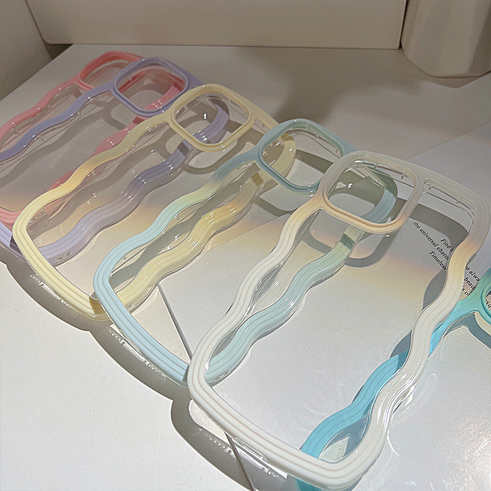 Wave Border Mobile Phone Case Solid Color Simple Candy Color 89b95d86 6b35 47f3 a115 a257975a6196