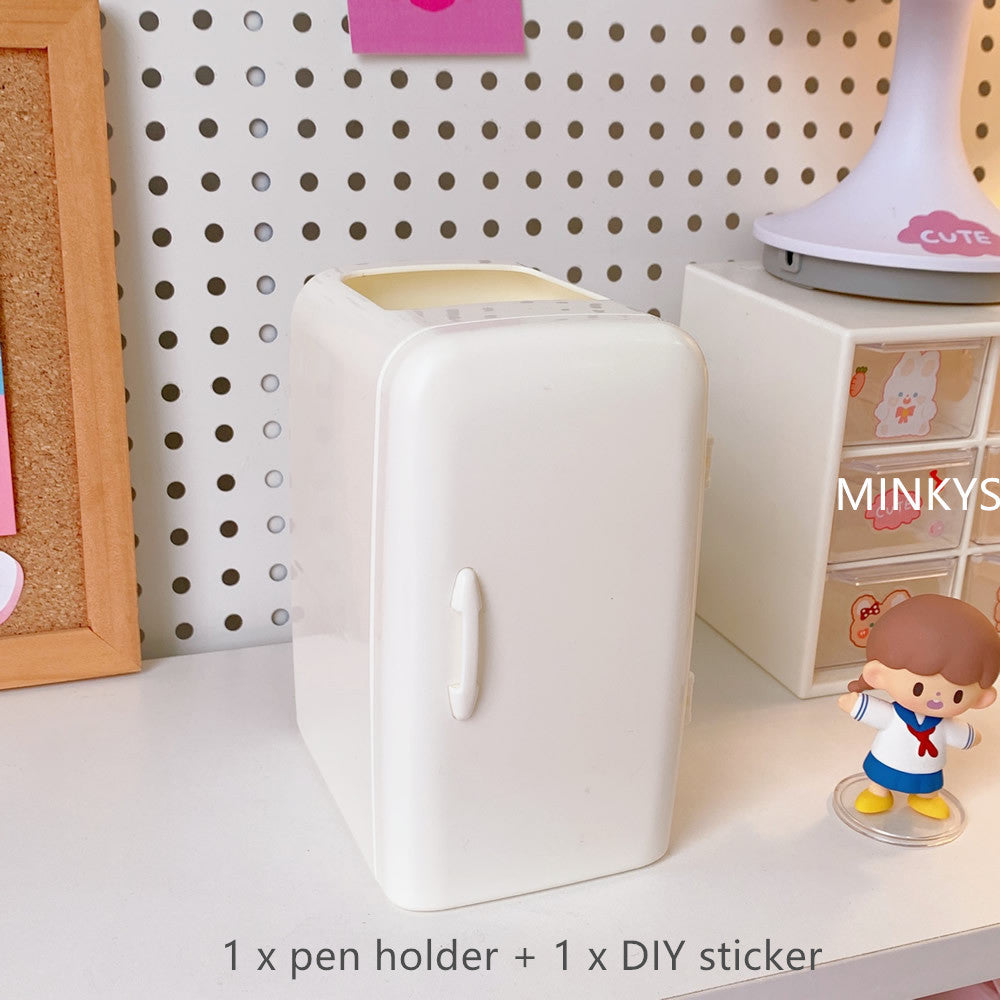 Refrigerator Pencil Case Creative Multifunctional Pen Holder Student Cute Large Capacity Storage Container - 图片 2