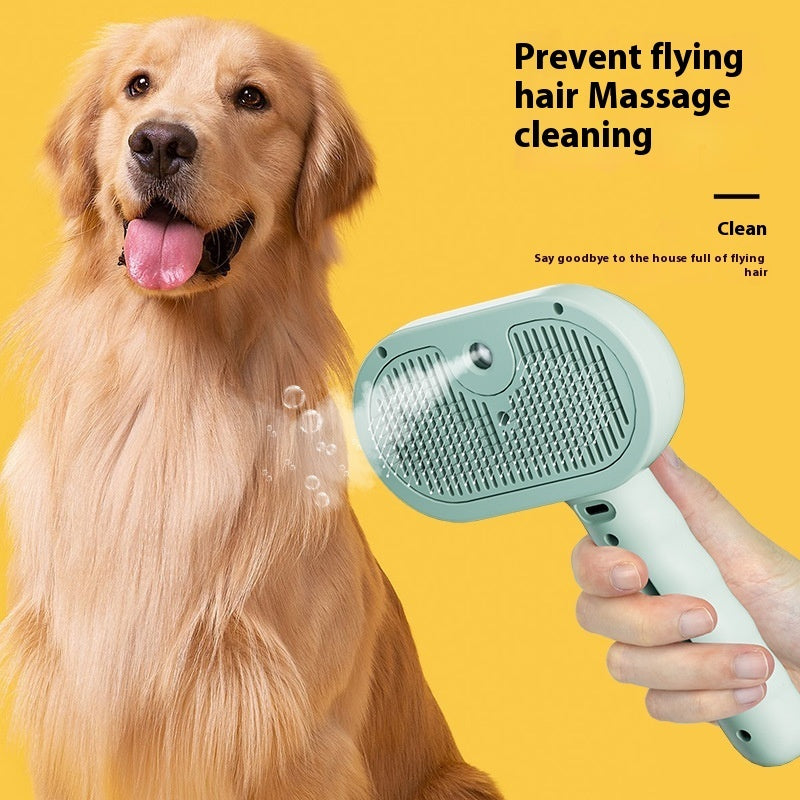Pets Spray Hair Comb Pet Hair Remover Cleaning Brush Cats Grooming Dog Accessories Tools Dematting Water Mist Humidifier Comb