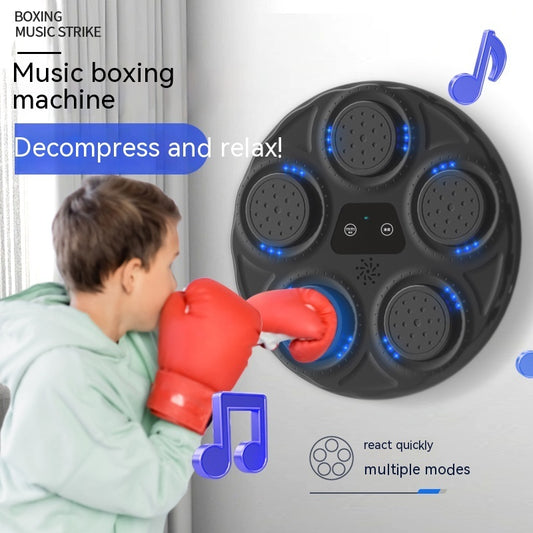Children's Music Boxing Machine Blue Light Hitting Reaction Boxing Target Intelligent Electronic Wall Target 89f9856a 277f 41