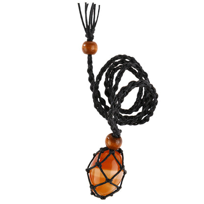 Labradorite Natural Stone Pendant Wrap Braid Necklace Macrame 8a04d487 9833 40b4 868b 8fcf6ed6b104