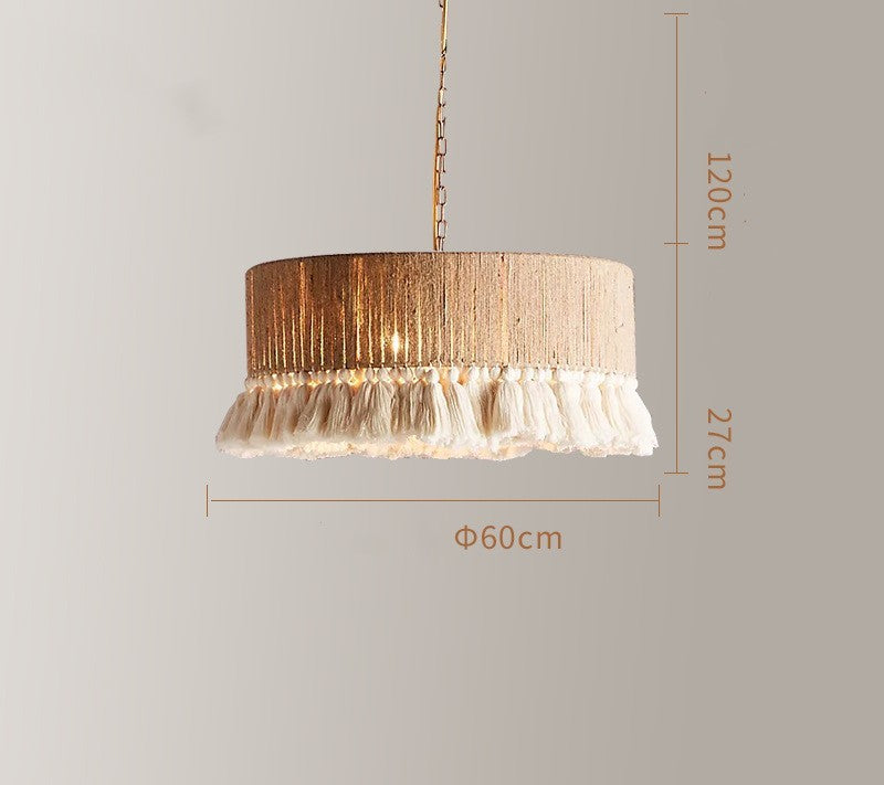 Creative Bedroom Bohemian Vintage Twine Tassel Chandelier 8a1bdc30 0c9c 48bd b3e2 cd22b200fd96