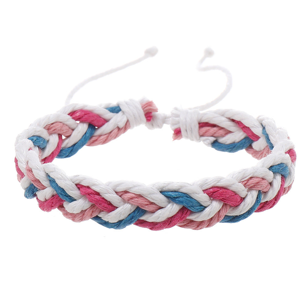 Simple Artistic Style Cotton String Hand Woven Hand Rope Bracelet 8a38477e 6e52 4cdf ab11 2cd97ab2929e