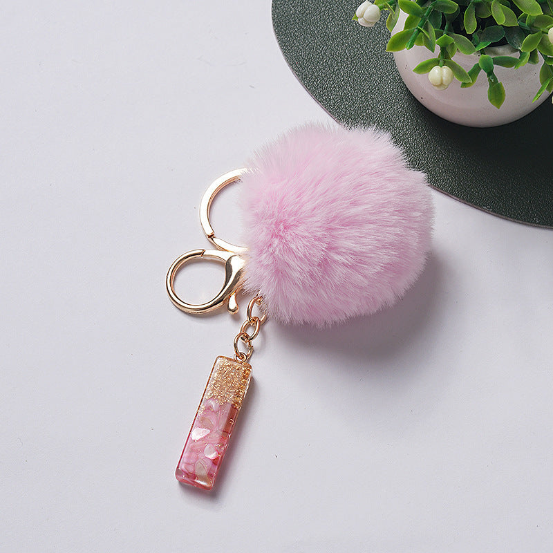 Hair Ball Pendant 26 English Letters Epoxy Keychain 8a3dfabf 9396 431b b514 988329858958