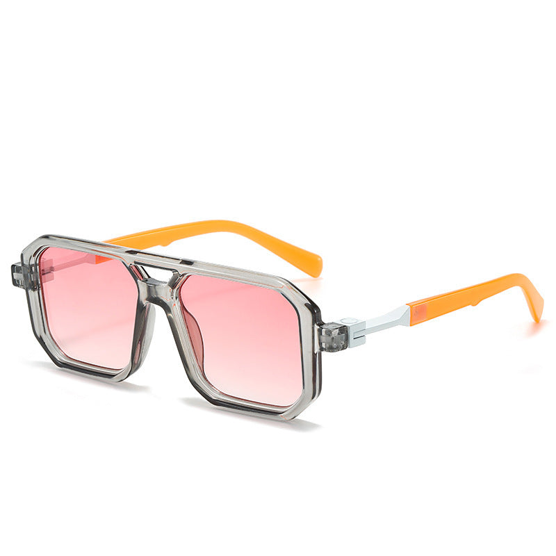 Retro Double Beam Pilot Catwalk Light Luxury Sunglasses Ins 8a4d907e 282f 45e1 8619 a03e745416c3